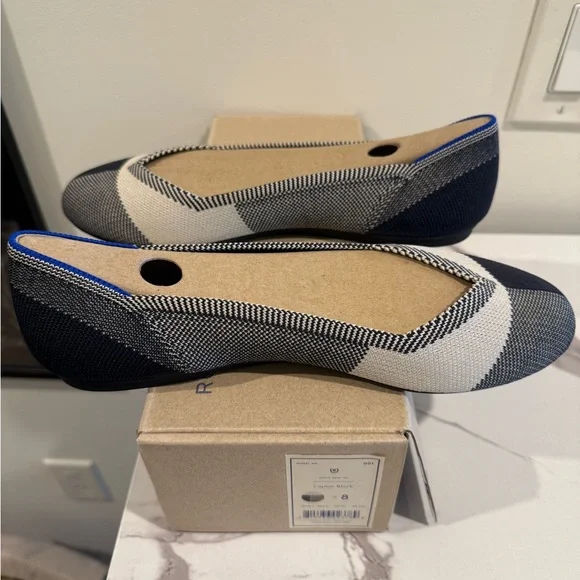 Rothy's Women's Black and White Flats - Picture 6 of 6